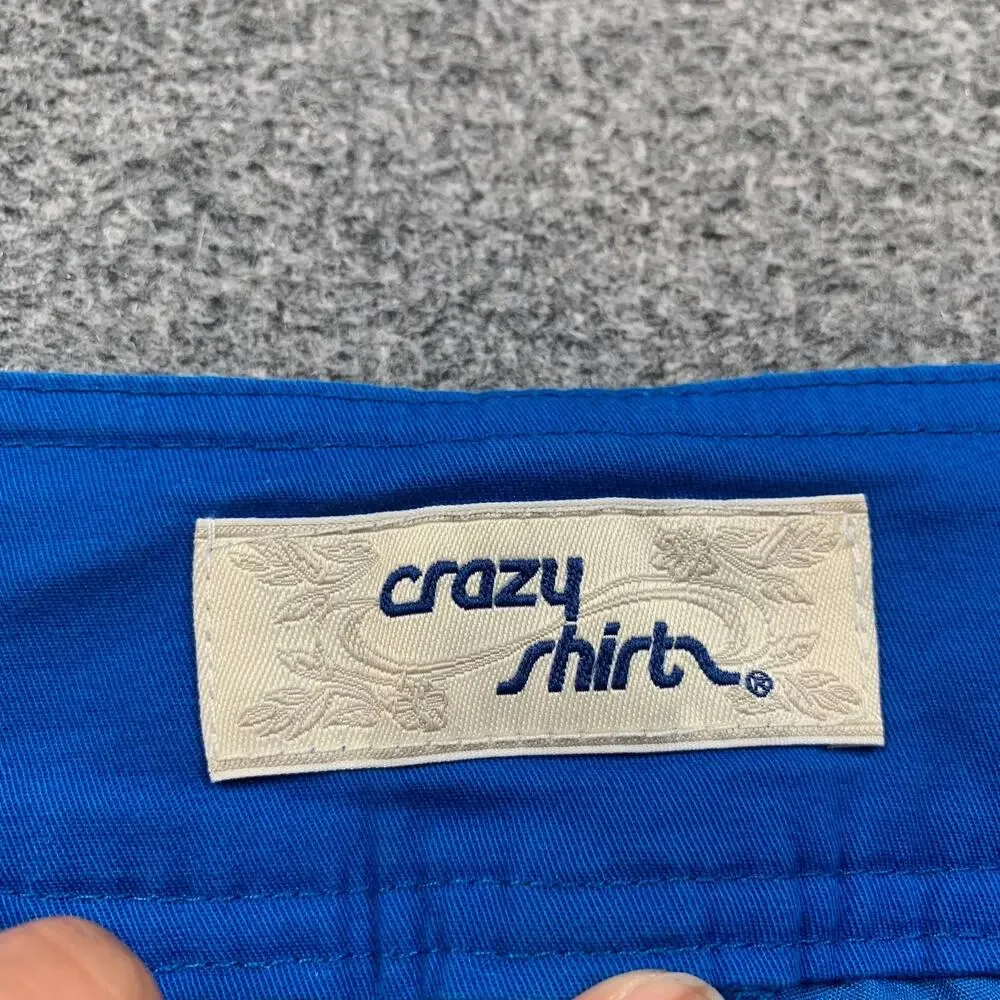 Crazy Shirts Shorts Women 4 Mid Rise Bermuda Stretch Cotton Pocket Zip Fly Chino
